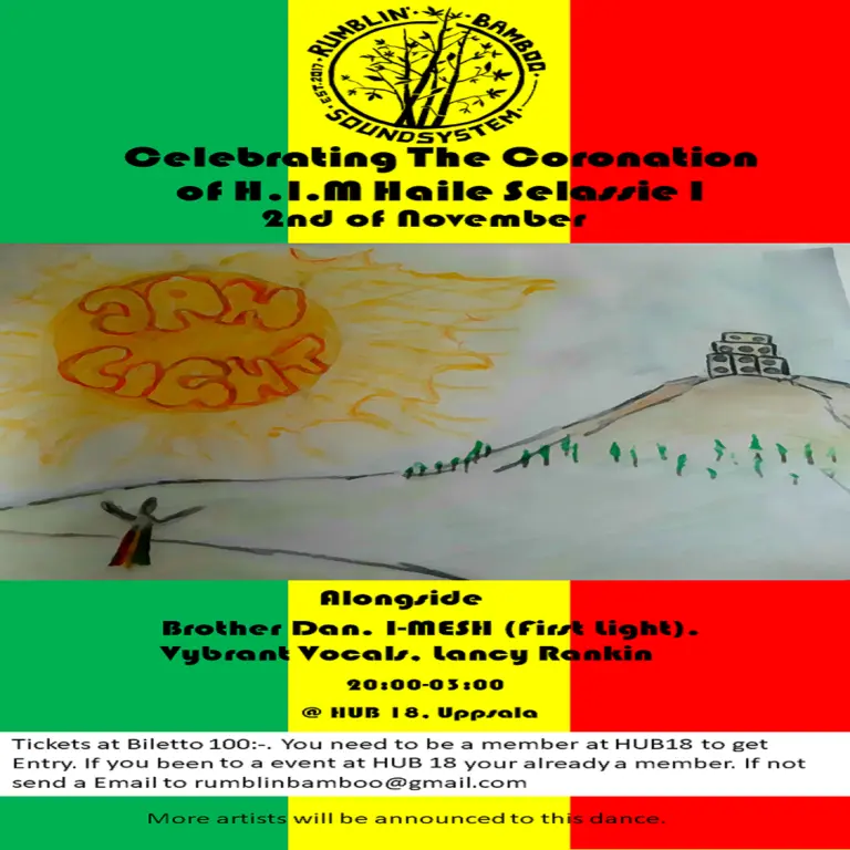 Celebrating the Coronation of H.I.M Haile Selassie