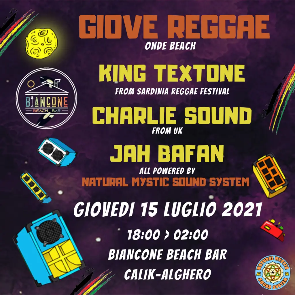 NATURAL MYSTIC SOUND SYSTEM (ONE SCOOP) 15 LUGLIO 2021 ALGHERO