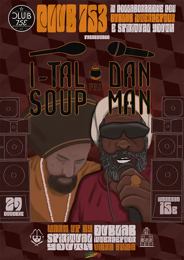 Ital Soup & Danman / Dub Lab Interceptor Hi Fi & Spiritual Youth – CLUB 753