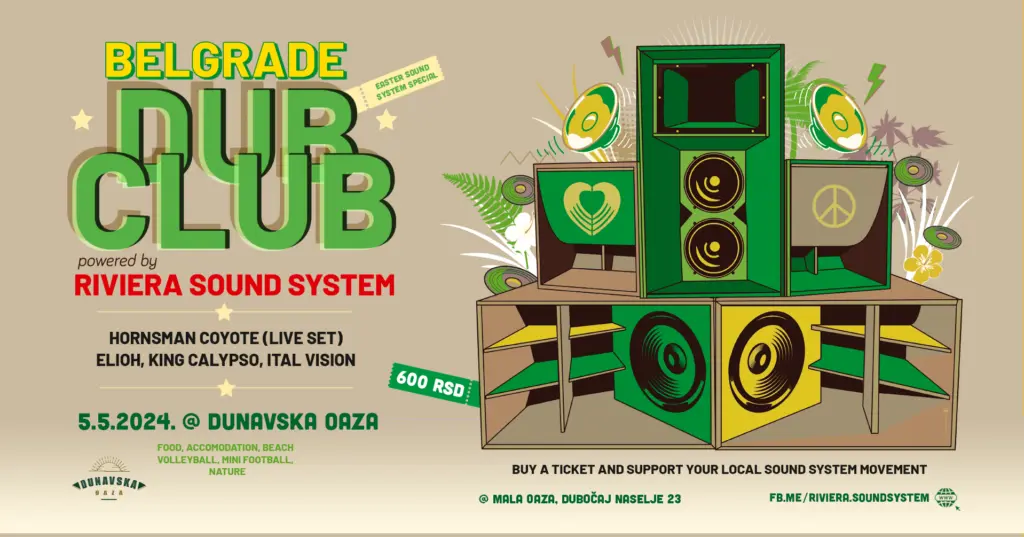 Belgrade Dub Club: Hornsman Coyote (live) at Danube Oasis