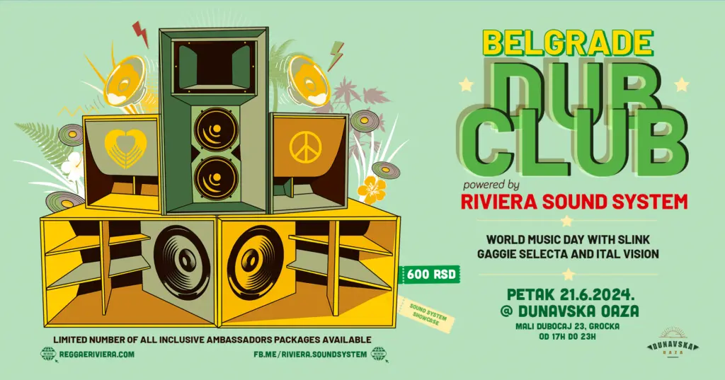 Belgrade Dub Club: World Music Day with Riviera sound system