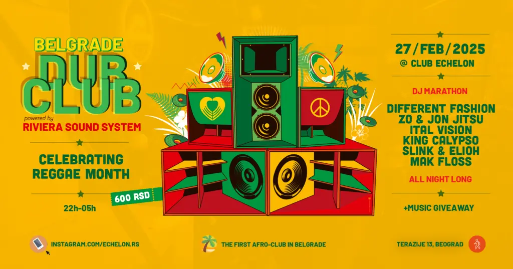 Belgrade Dub Club #5 w Different Fashion, ZO, Jon Jitsu