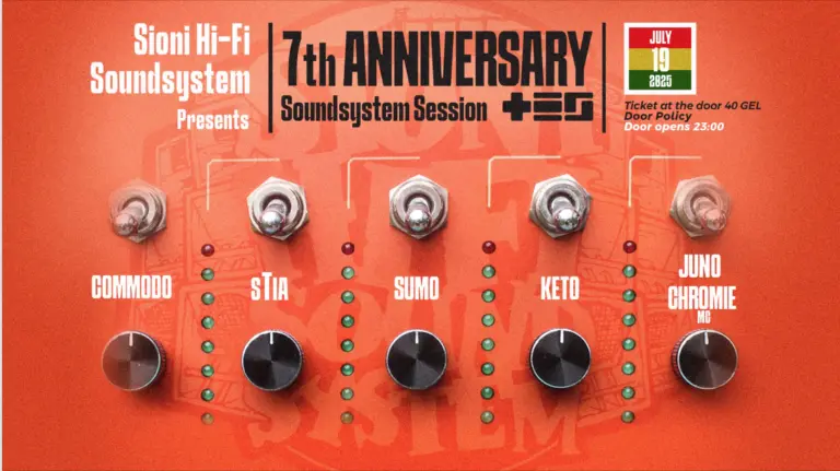 Sioni Hi-Fi Soundsystem’s 7th Anniversary-Tes club takeover V14-Commodo-sTia-Sumo-Keto-Juno-Chromie